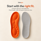 Comparing an insole with a removable shoe liner to check fit